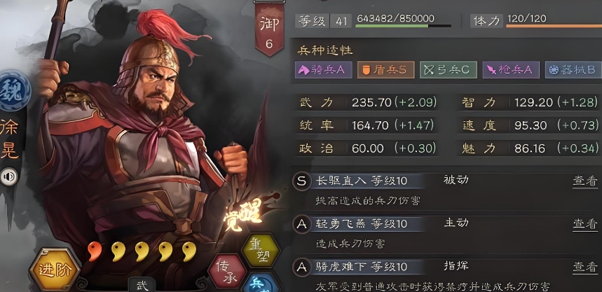 三国志战略版魏盾有什么属性