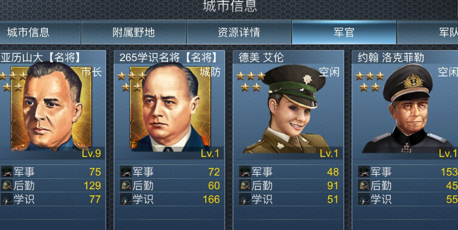 二战风云将领组合是什么