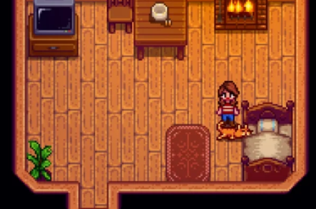 星露谷物语狗挡住床怎么办