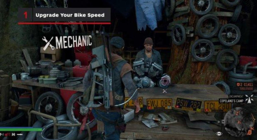 往日不再怎么推着摩托车走