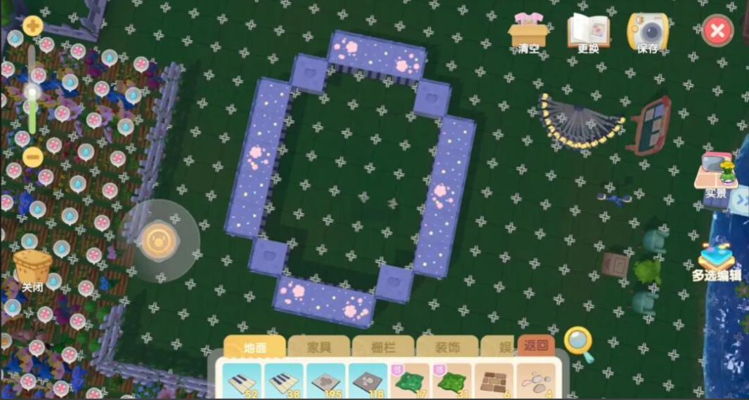 摩尔庄园拼砖怎么放在户外