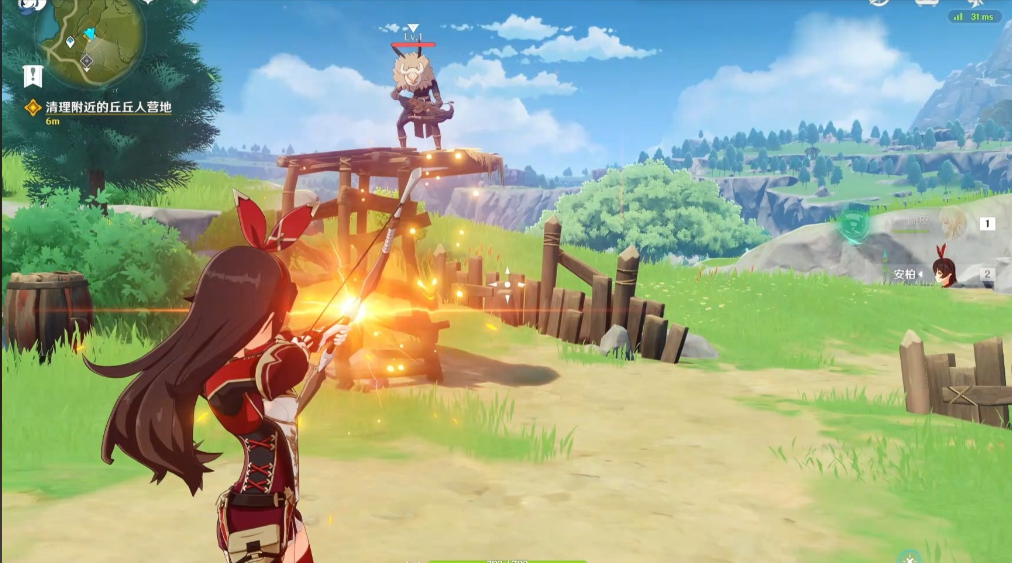 原神中站柱子上的怪怎么打