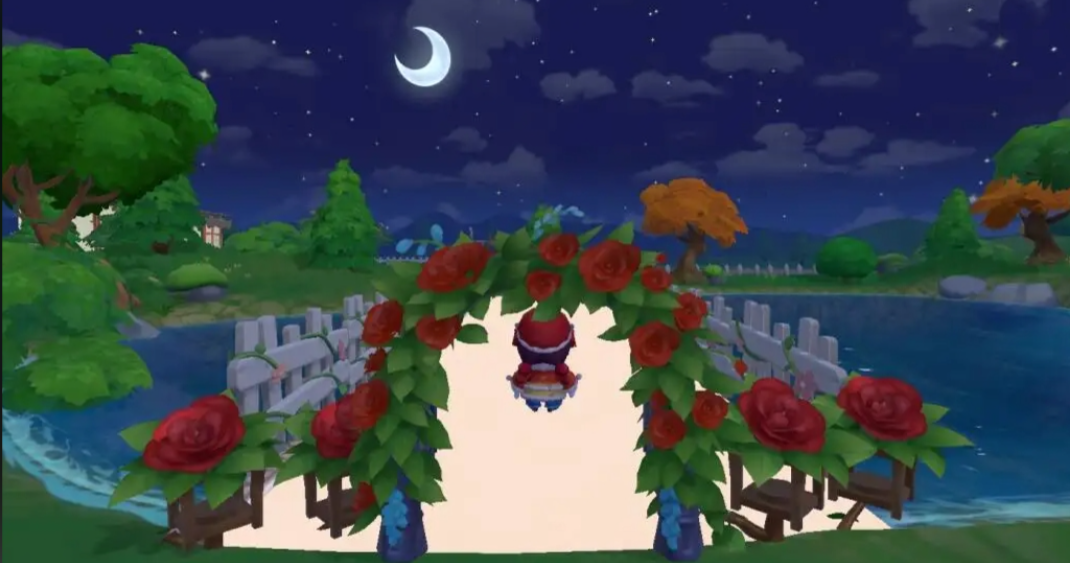 摩尔庄园玫瑰灯如何搭配