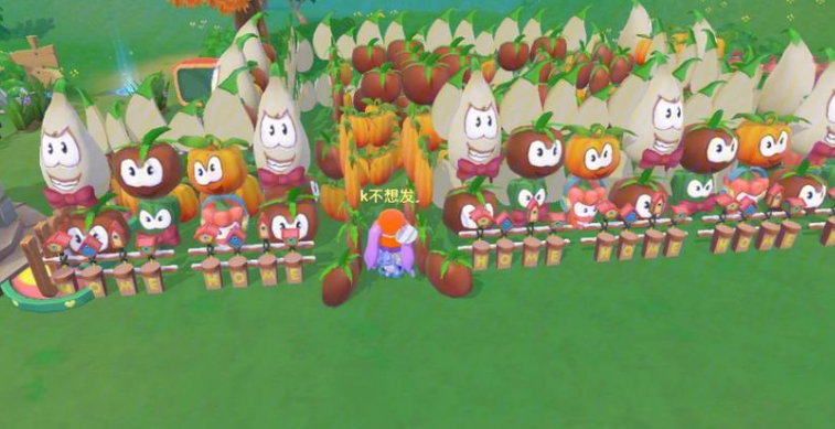 摩尔庄园怎么把花围起来