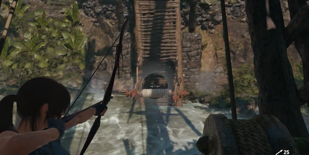 古墓丽影暗影桥那关怎么过